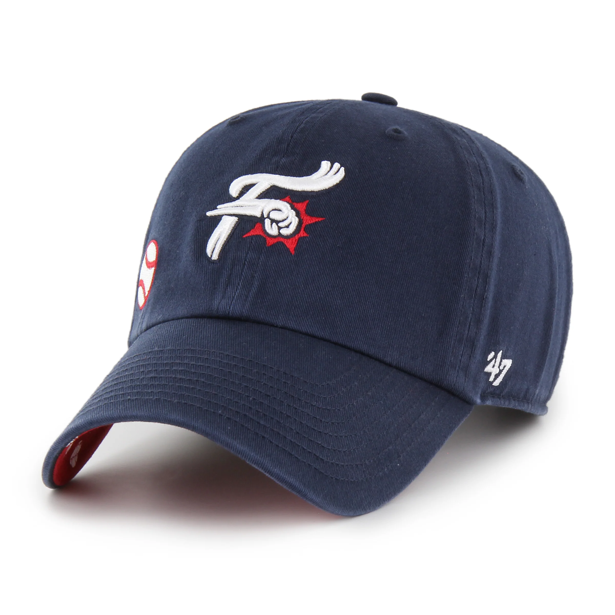 '47 Clean Up Women's Reading Fightin Phils Navy Confetti Icon Hat - Image 2
