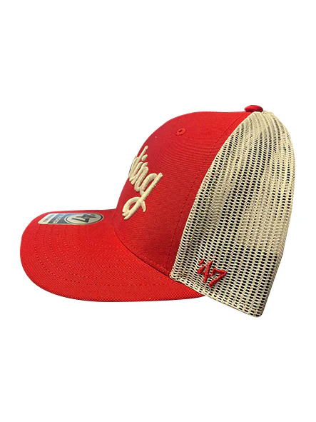'47 Trucker Red Feathered Reading 'R' Hat - Image 2