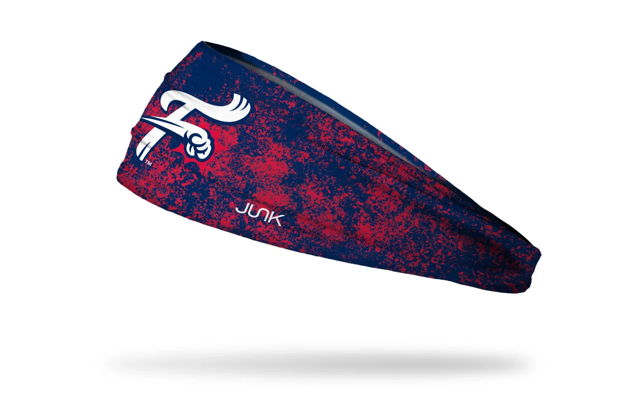 Red and Blue splatter F- Fist Headband - Image 2
