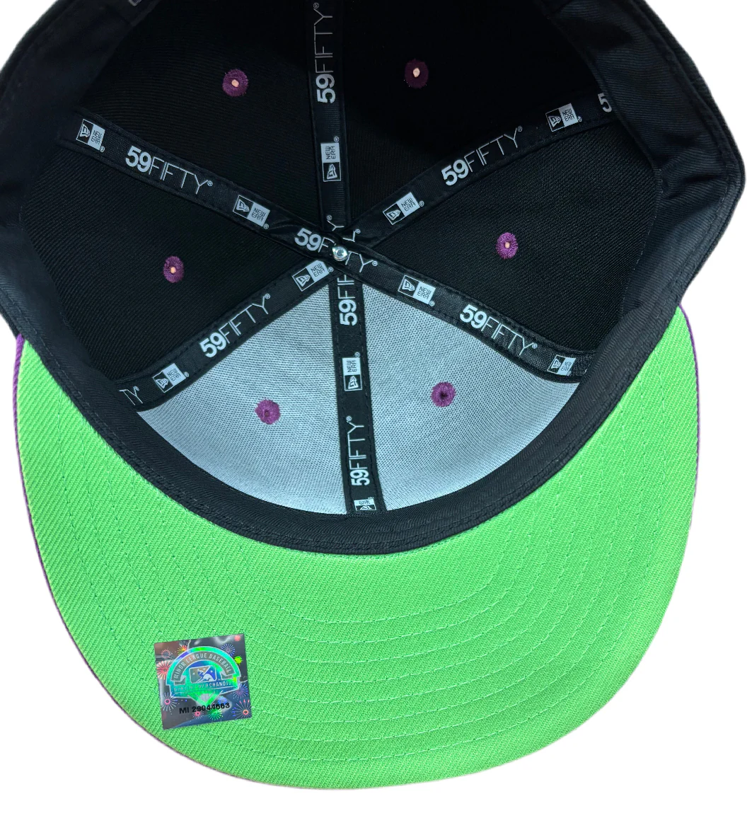 New Era 59Fifty High Profile Halloween Black/Purple F-Fist Fitted Hat - Image 3