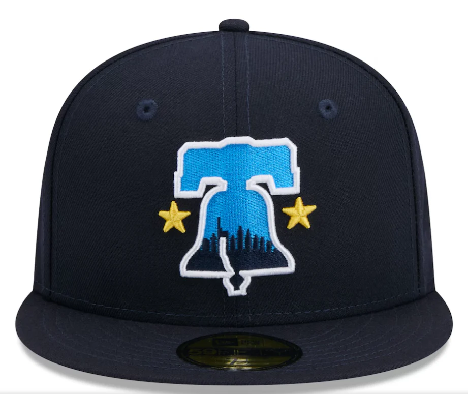 New Era 59Fifty Philadelphia Phillies City Connect Navy High Profile Hat - Image 2
