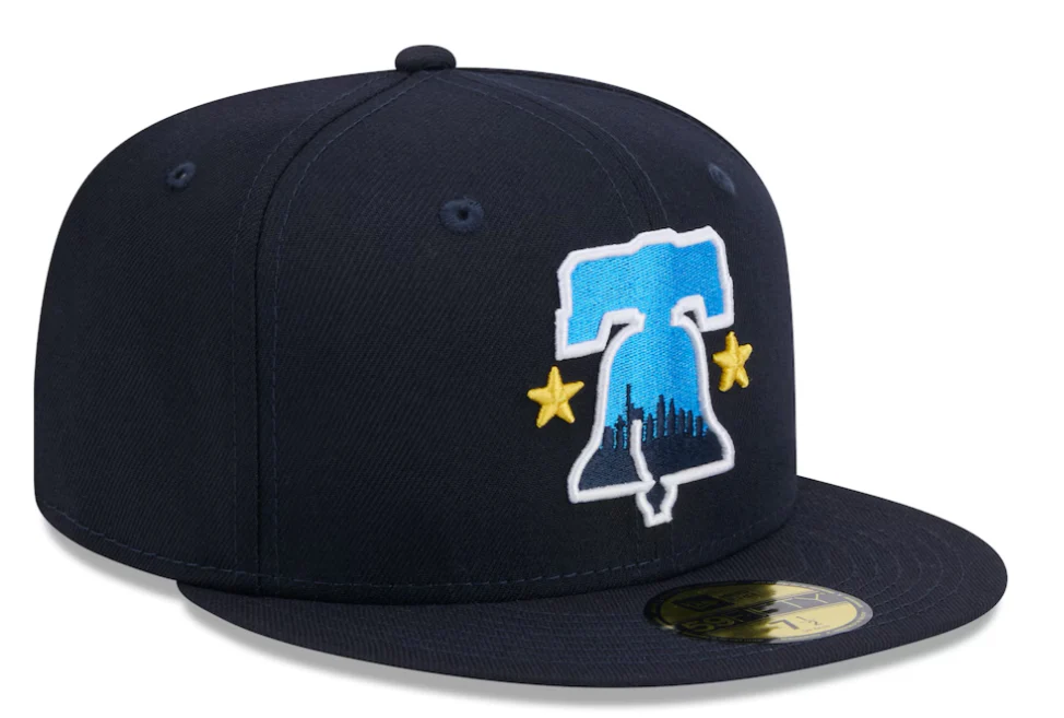 New Era 59Fifty Philadelphia Phillies City Connect Navy High Profile Hat - Image 3