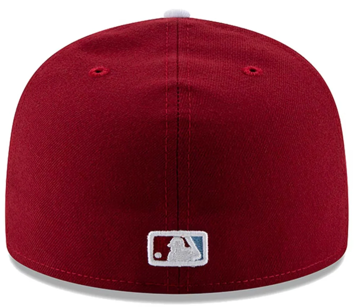 New Era 59FIFTY Philadelphia Phillies Maroon Alternate 2 MLB Authentic Collection On-Field Hat - Image 4