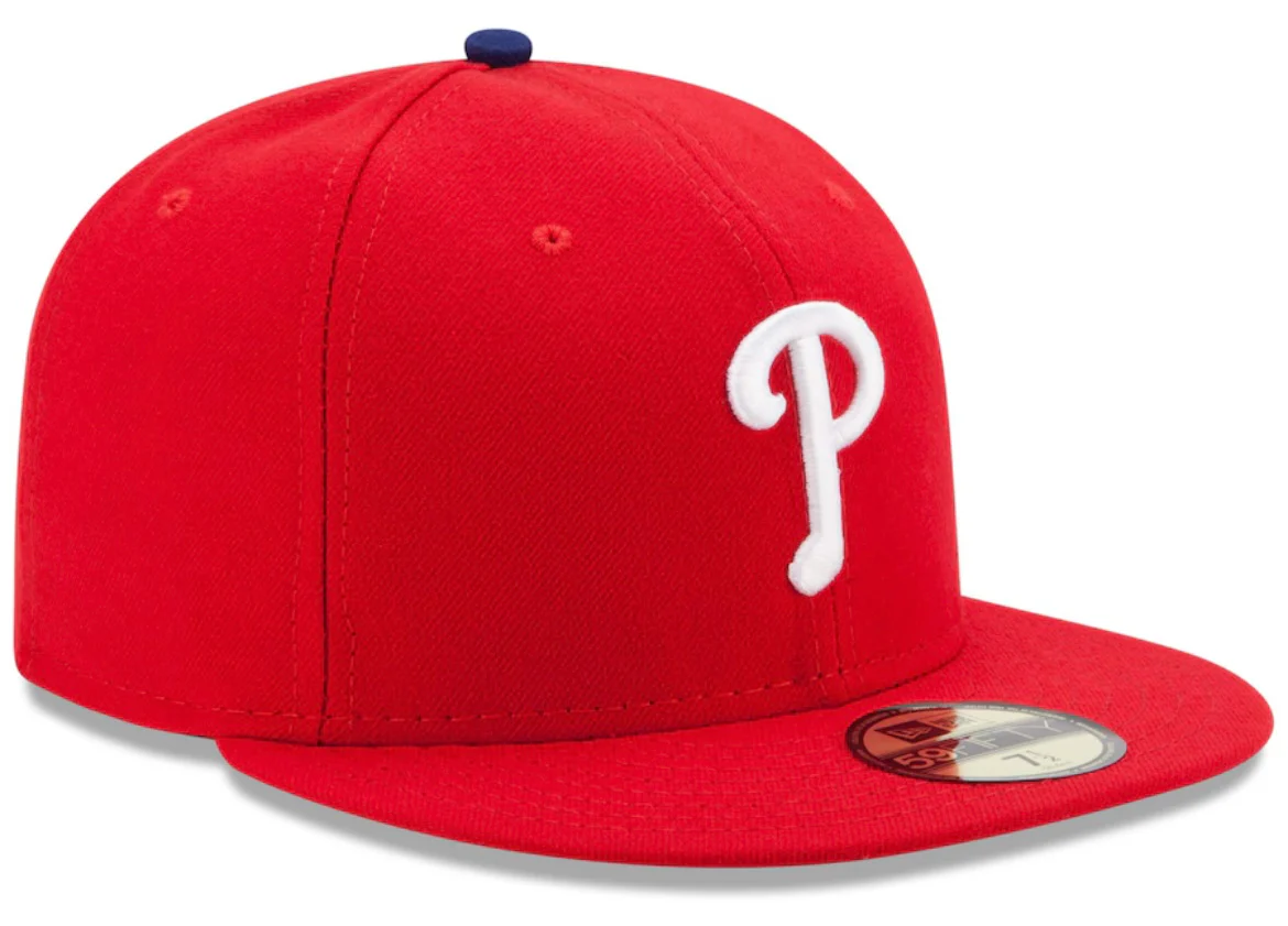 New Era 59FIFTY Youth Philadelphia Phillies Red Game MLB Authentic Collection On-Field Hat - Image 3
