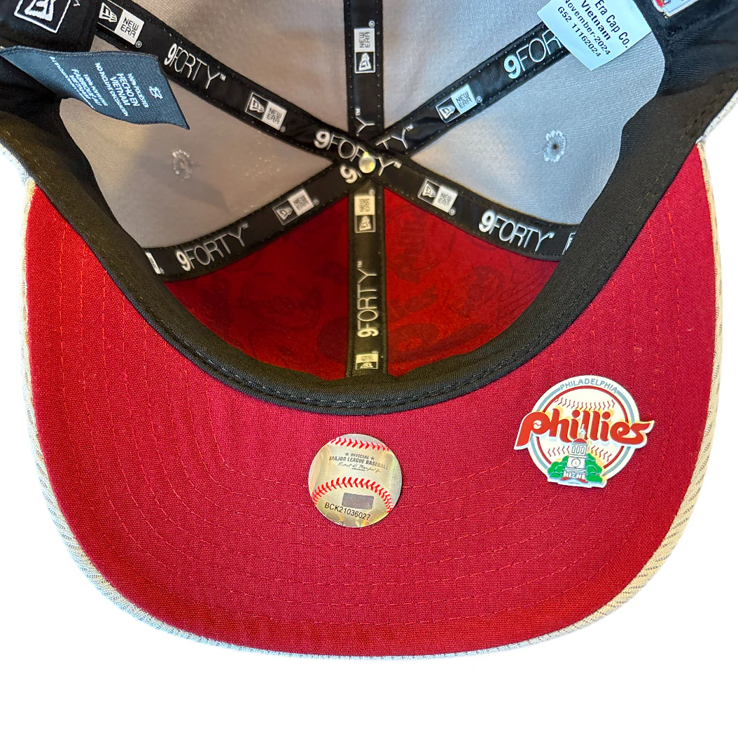 New Era 9Forty Philadelphia Phillies Grey Youth M-Crown Adjustable Hat - Image 3