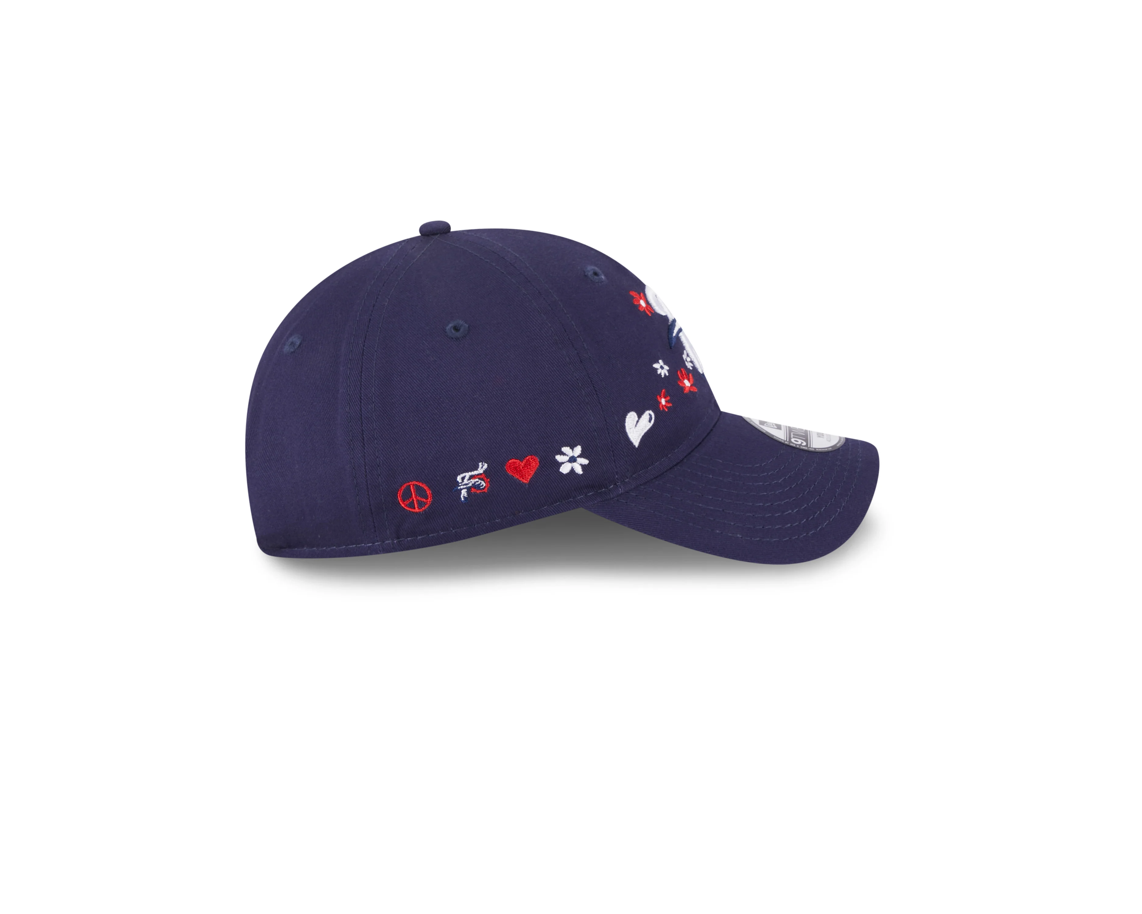 New Era 9Twenty Youth Flower Power Navy Adjustable Hat - Image 2
