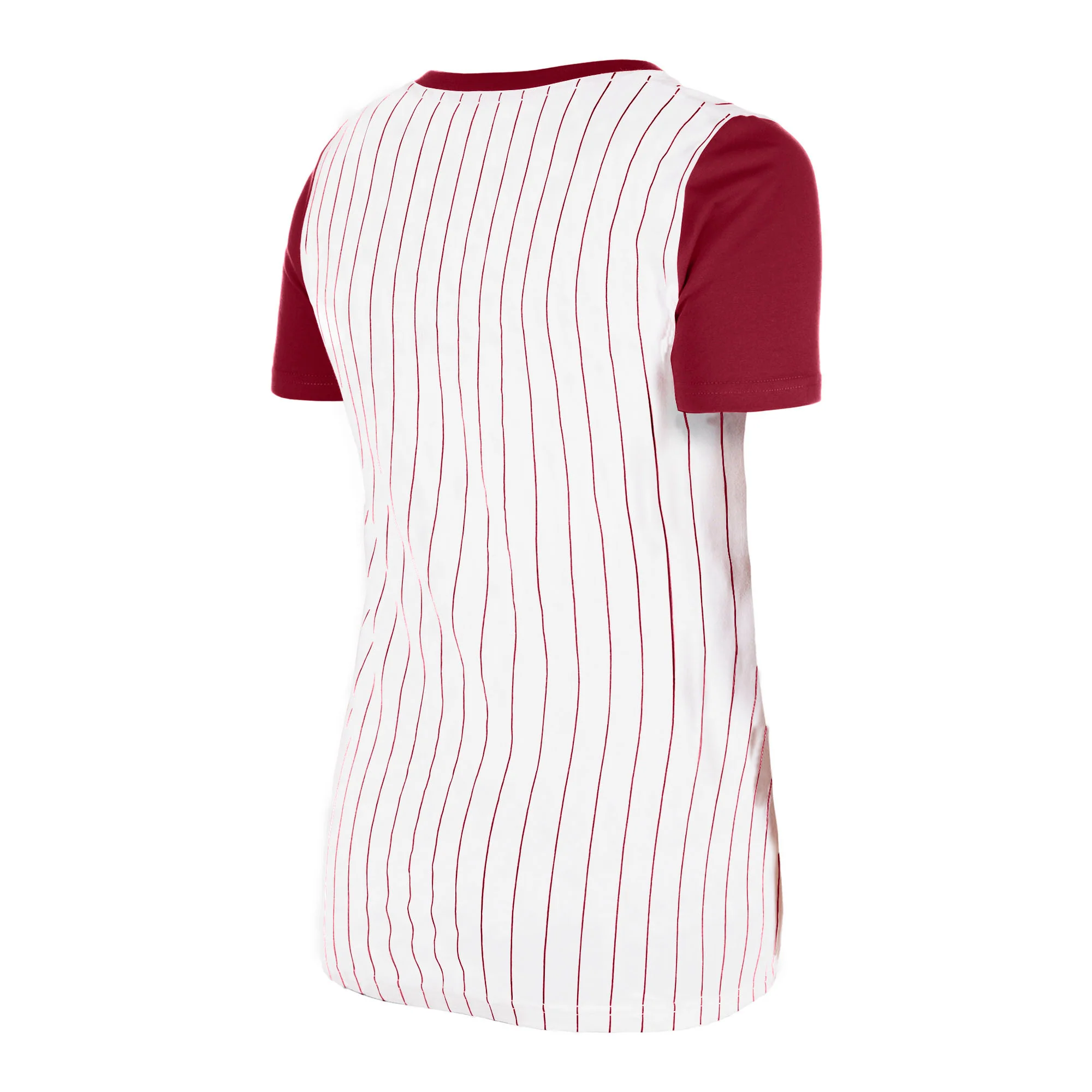 New Era Cooperstown Collection Women's Retro Phillies Pinstripe T-Shirt - Image 5