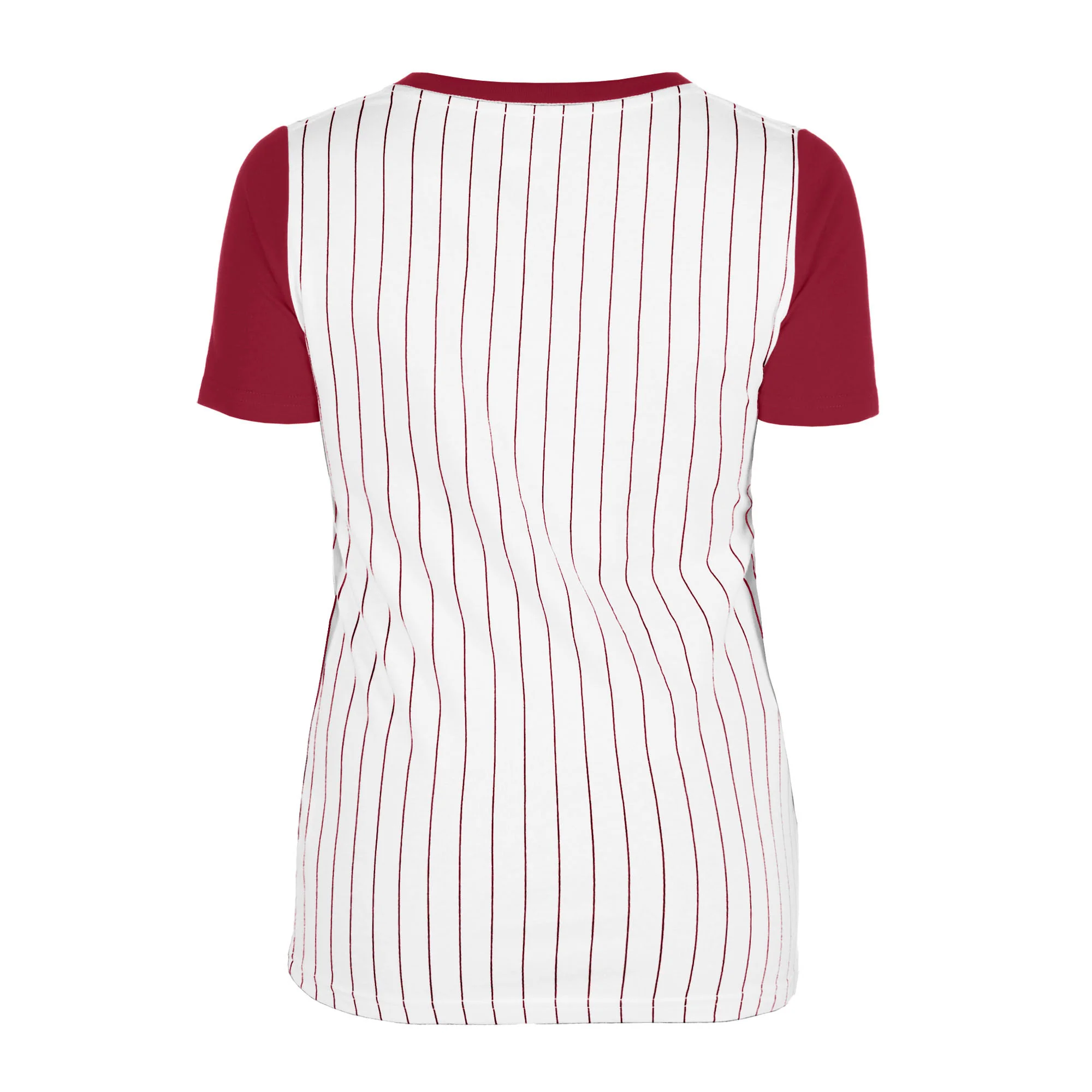New Era Cooperstown Collection Women's Retro Phillies Pinstripe T-Shirt - Image 6