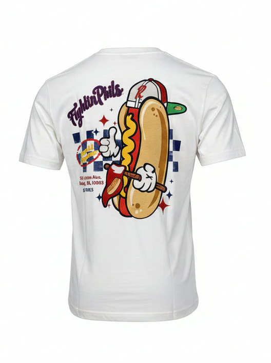 New Era Reading Fightin Phils Hot Dog T-Shirt - Image 2