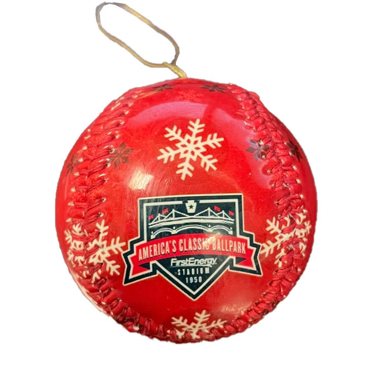 America's Classic Ballpark R-Phils Baseball Snowflake Baseball Ornament - Image 2