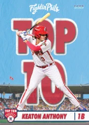 Reading Fightin Phils 2026 Top Ten Prospect Card Set - Image 8