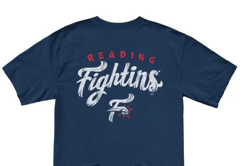 Retro Brand Navy Primary Logo Pocket Tee - Image 2