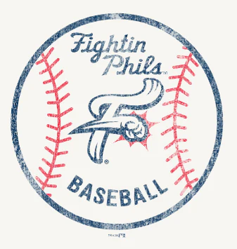 Retro Brand Women's Vintage White Fightins Baseball Crewneck - Image 2