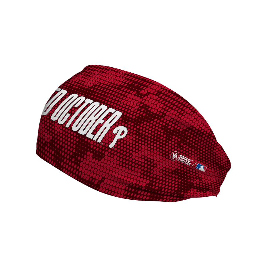 Vertical Athletics Philadelphia Phillies Red October Playoff Headband - Image 3